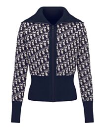 Christian Dior Women's Reversible Cardigan Dark Blue