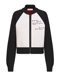 Christian Dior Women's Dioramour Bomber Jacket Black