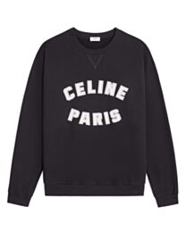 Celine Women's celine paris Loose Sweatshirt In Cotton Fleece 