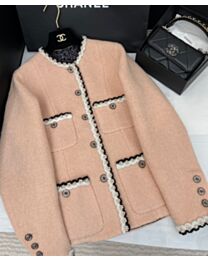 Chanel Women's Tweed Jacket Pink