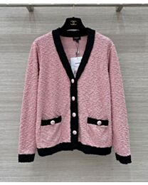 Chanel Women's Knitted Cardigan Pink