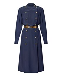 Louis Vuitton Women's Double Breasted Long Sleeves Dress Dark Blue