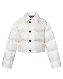 Louis Vuitton Women's Cropped Monogram Puffer Jacket 