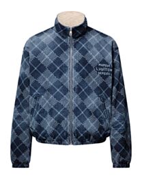 Louis Vuitton Women's Denim Fleece Blouson Blue