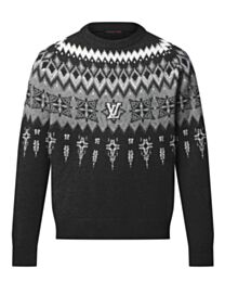 Louis Vuitton Women's Embellished Wool-Cashmere Blend Pullover Black