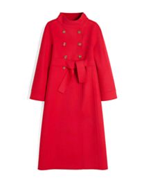 Valentino Women's Compact Drap Coat Red