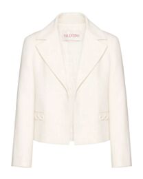 Valentino Women's Crepe Couture Jacket White