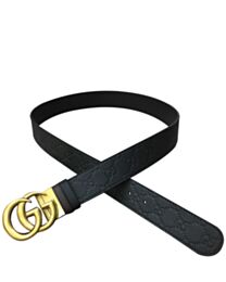 Gucci Reversible GG Supreme belt 473030 Black