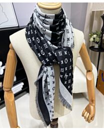 Louis Vuitton Duogram Shawl Black