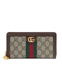 Gucci Ophidia Zip Around Wallet 523154 Dark Coffee