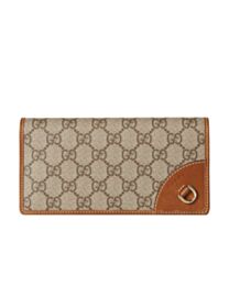 Gucci GG Emblem Continental Wallet 821802 Coffee