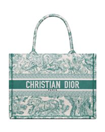 Christian Dior Medium Dioriviera Dior Book Tote Green