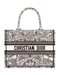 Christian Dior Medium Dior Book Tote Gray