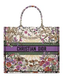 Christian Dior Large Dior Book Tote Purple
