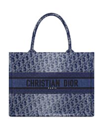 Christian Dior Medium Dior Book Tote Blue