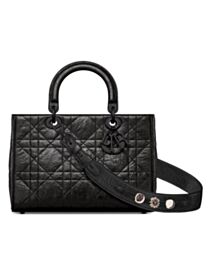 Christian Dior Medium Lady D-Sire My ABCDior Bag Black