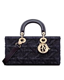 Christian Dior Medium Lady D-Joy Bag Dark Blue