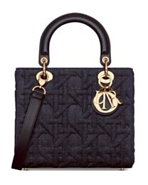 Christian Dior Medium Lady Dior Bag Dark Blue