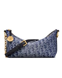 Christian Dior Diorstar Hobo Bag with Chain Blue