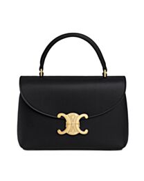 Celine Teen Nino Bag In Shiny Calfskin Black