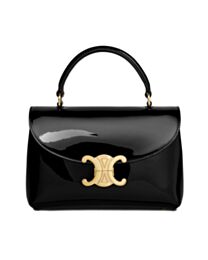 Celine Teen Nino Bag In Patent Calfskin Black