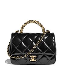 Chanel Mini Flap Bag With Top Handle AS5032 Black