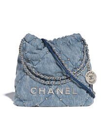 Chanel 22 Mini Handbag AS3980 Blue