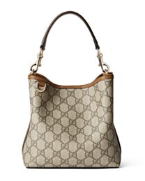 Gucci GG Emblem Mini Bucket Bag 815118 Coffee