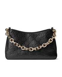 Gucci GG Emblem Small Shoulder Bag 815263 Black