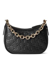 Gucci GG Emblem Small Shoulder Bag 815409 Black