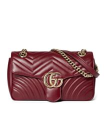 Gucci GG Marmont Small Shoulder Bag 443497 Mauve