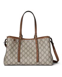 Gucci GG Emblem Small Tote Bag 815214 Coffee