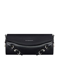 Givenchy Voyou Roller Bag In Grained Leather Black