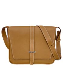 Hermes Steve Light Junior Messenger Bag Light Coffee