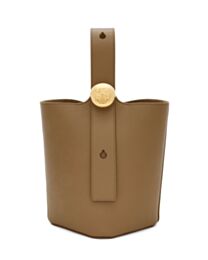 Loewe Mini Pebble Bucket Bag In Mellow Calfskin 