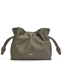 Loewe Mini Nappa Cow Leather Flamenco Handbag Green