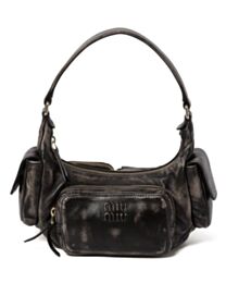 Miumiu Nappa Leather Pocket Bag Black