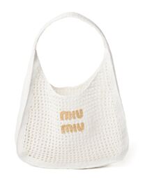 Miumiu Woven Fabric Hobo Bag 5BC116 