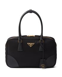 Prada Fever-Edition recycled nylon and Safiano leather double handle bag