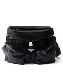 Prada Leather Shoulder Bag 2VD062 Black