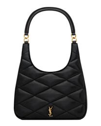 Saint Laurent Sade Hobo In Lambskin Black