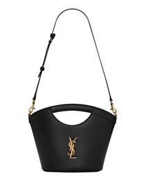 Saint Laurent Celia Mini Tote In Smooth Leather Black