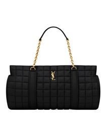 Saint Laurent Gloria In Quilted Nylon Black