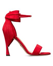 Christian Dior Women's Mlle Dior Heeled Sandal Red