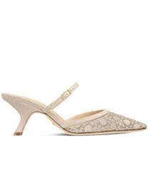 Christian Dior Women's Capture Heeled Mule Cream