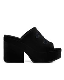 Celine Women's Elena Mule In Velvet Black