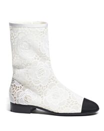Chanel Women's Short Boots G45519 White