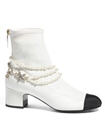 Chanel Women's Short Boots G45794 White