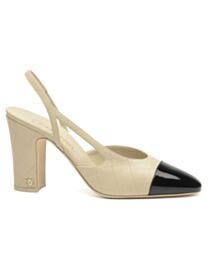 Chanel Women's Slingbacks G45509 Cream