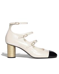 Chanel Women's Mary Janes G45951 White